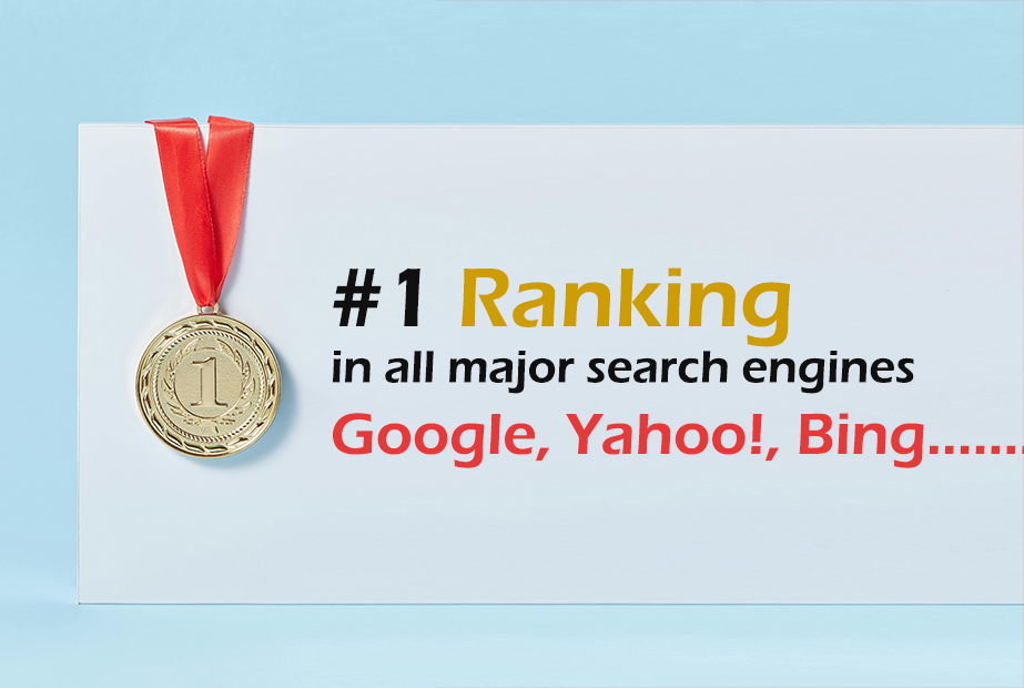 #1 Ranking – Google, Yahoo!, Bing…